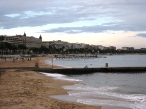 Cannes beach front