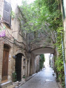 Antibes- a street leading to my house